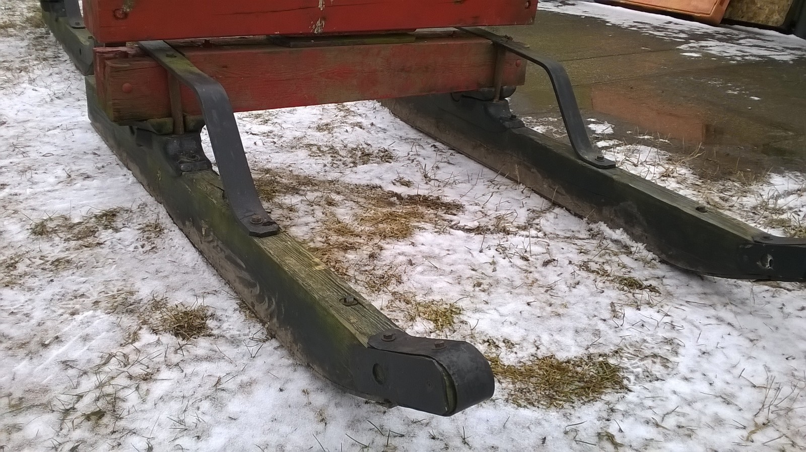 Antique Logging Sled Sleigh Horse Drawn Log Hauler, Lumberjack, 6', Early 1900's