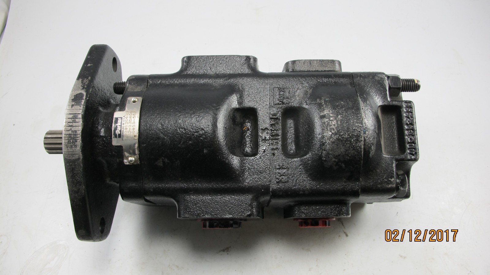 Parker Tandem Hydraulic Pump 7020120037 332-135609 Spline