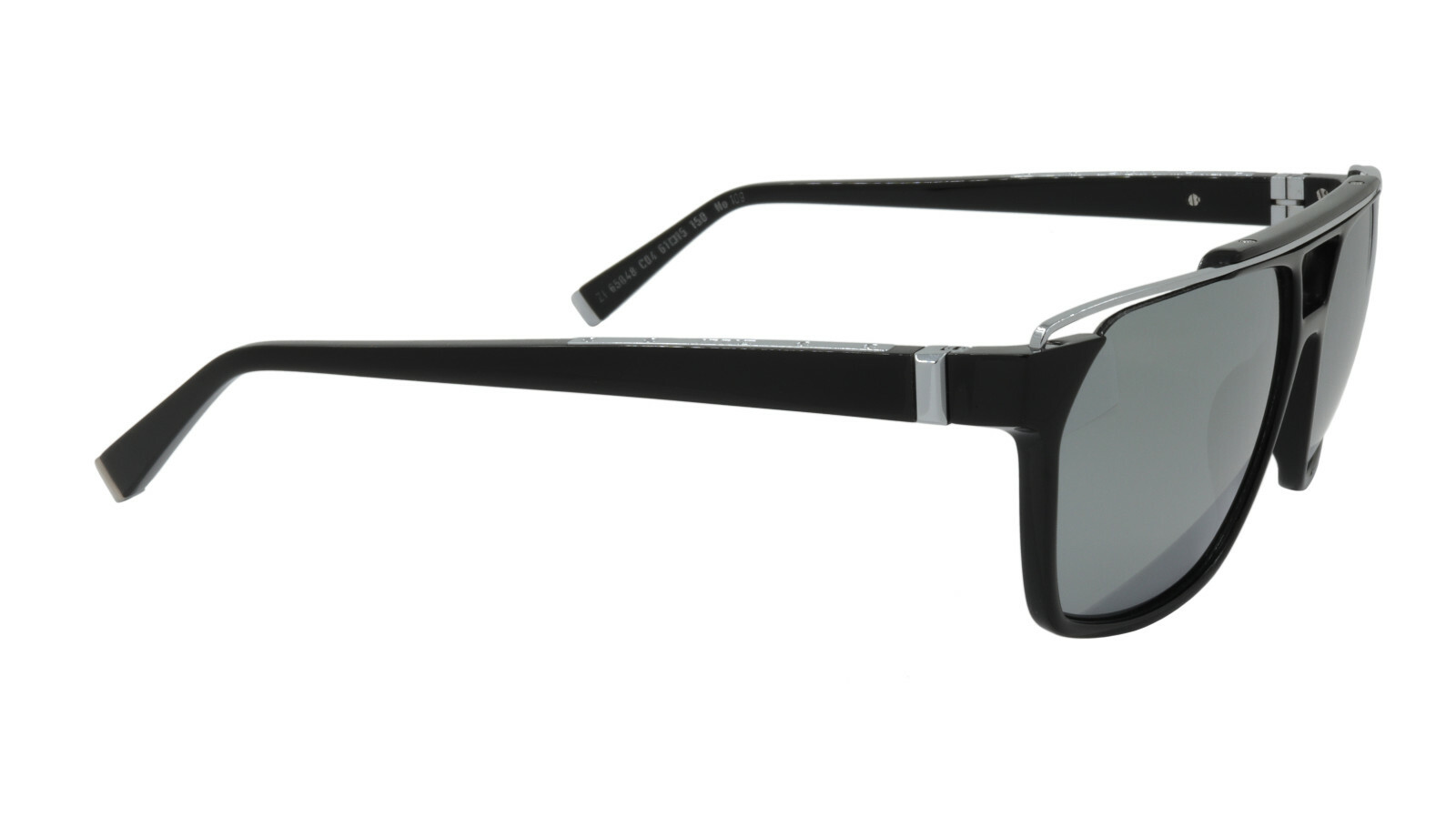 Pre-owned Zilli Sunglasses Titanium Acetate Polarized Mirror France Handmade Zi 65048 C04 In Gray