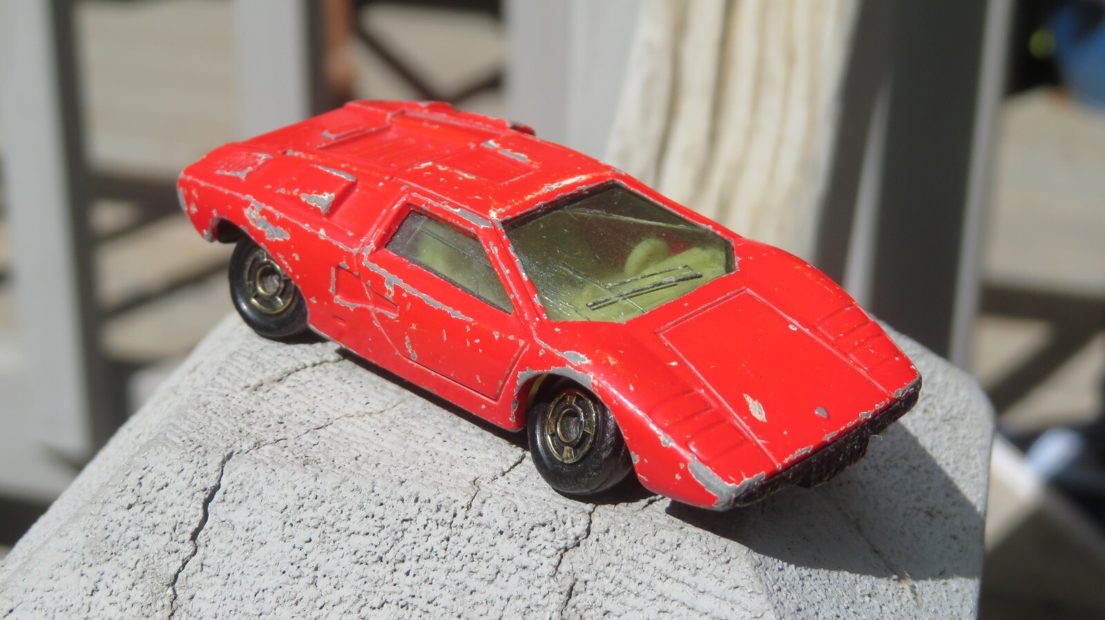 RARE Tomica TOMY 1977 Lamborghini Countach LP400 VTG Red