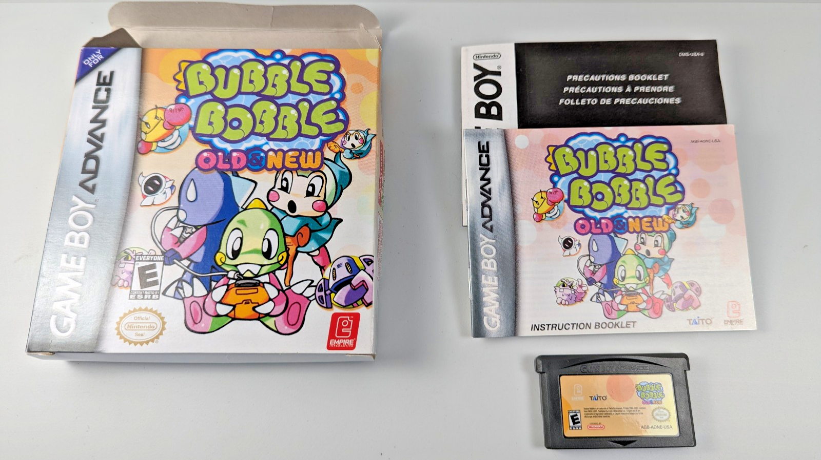 任天堂 - バブルボブル オールドアンドニューGBA Bubble Bobble Old & New Nintendo Gameboy Advance GBA