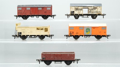 Fleischmann H0 Konvolut Güterwagen Kühlwagen (teilweise unvollständig), gedeckte