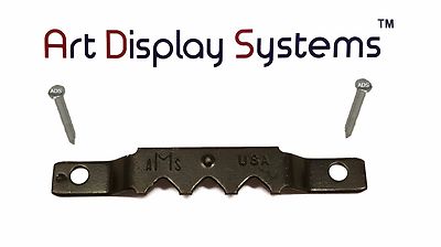 AMS Small Sawtooth Hanger with ZP Nails   Black   100/PK by Art Display Systems