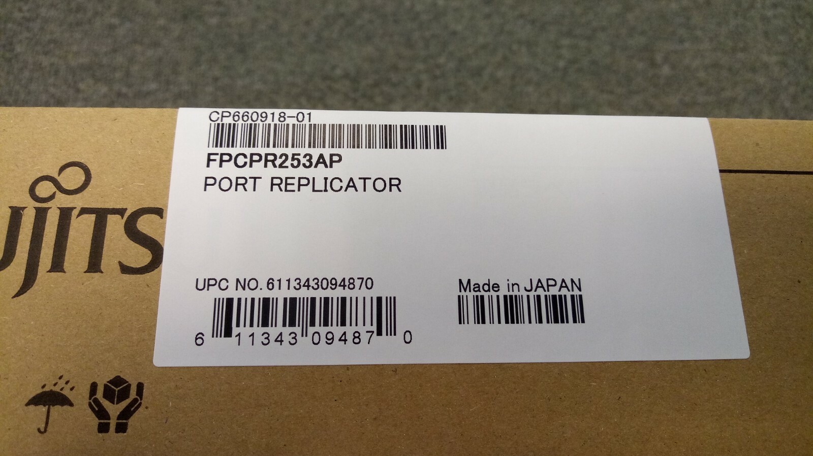 Fujitsu Port Replicator for LifeBook U904 w/ Power Adapter FPCPR253AP 16470074