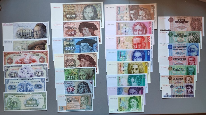 Banknoten Replikas Bdl Bis Brd 