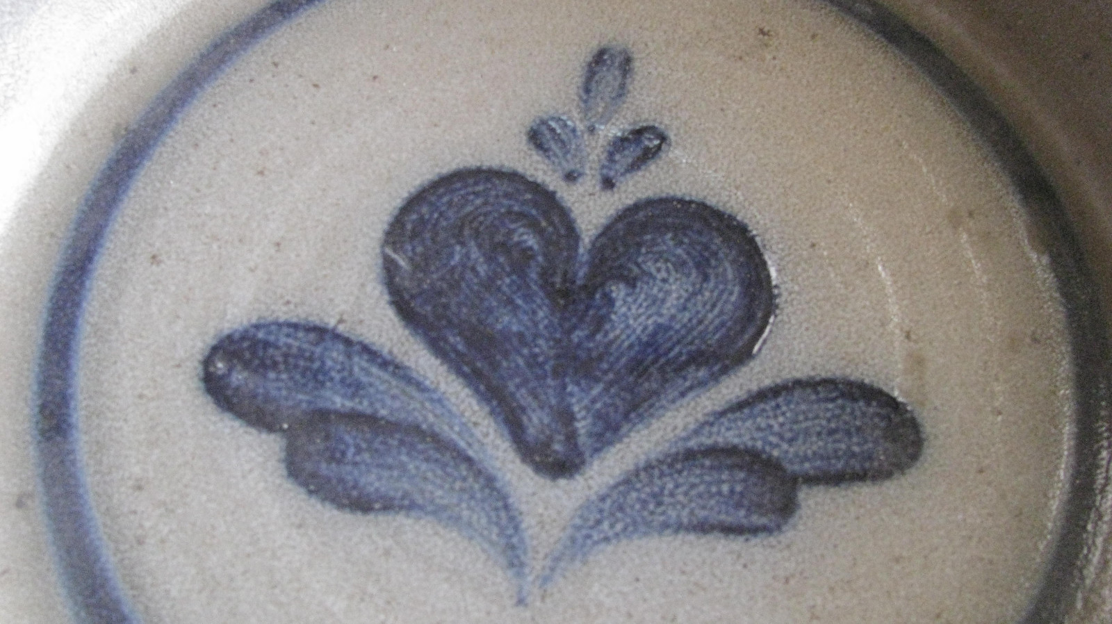 Vintage Hand Painted Rowe Pottery Plate 1988 Cambridge Wisconsin