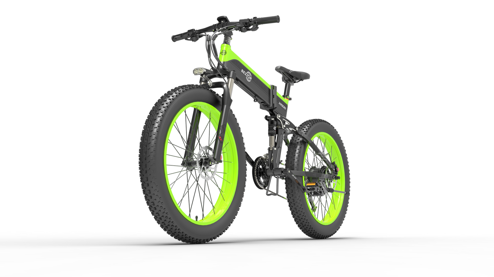 BEZIOR X1500 E-Bike 1500W 26" Fat Tire Electric Bike Bicycle 48V12.8Ah Battery