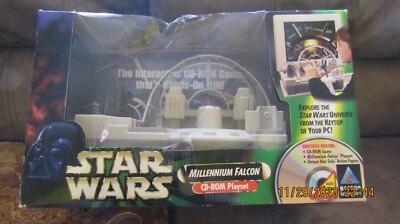  1998 Star Wars Millenium Falcon POTF CD-Rom Interactive Playset New w/ Han Solo