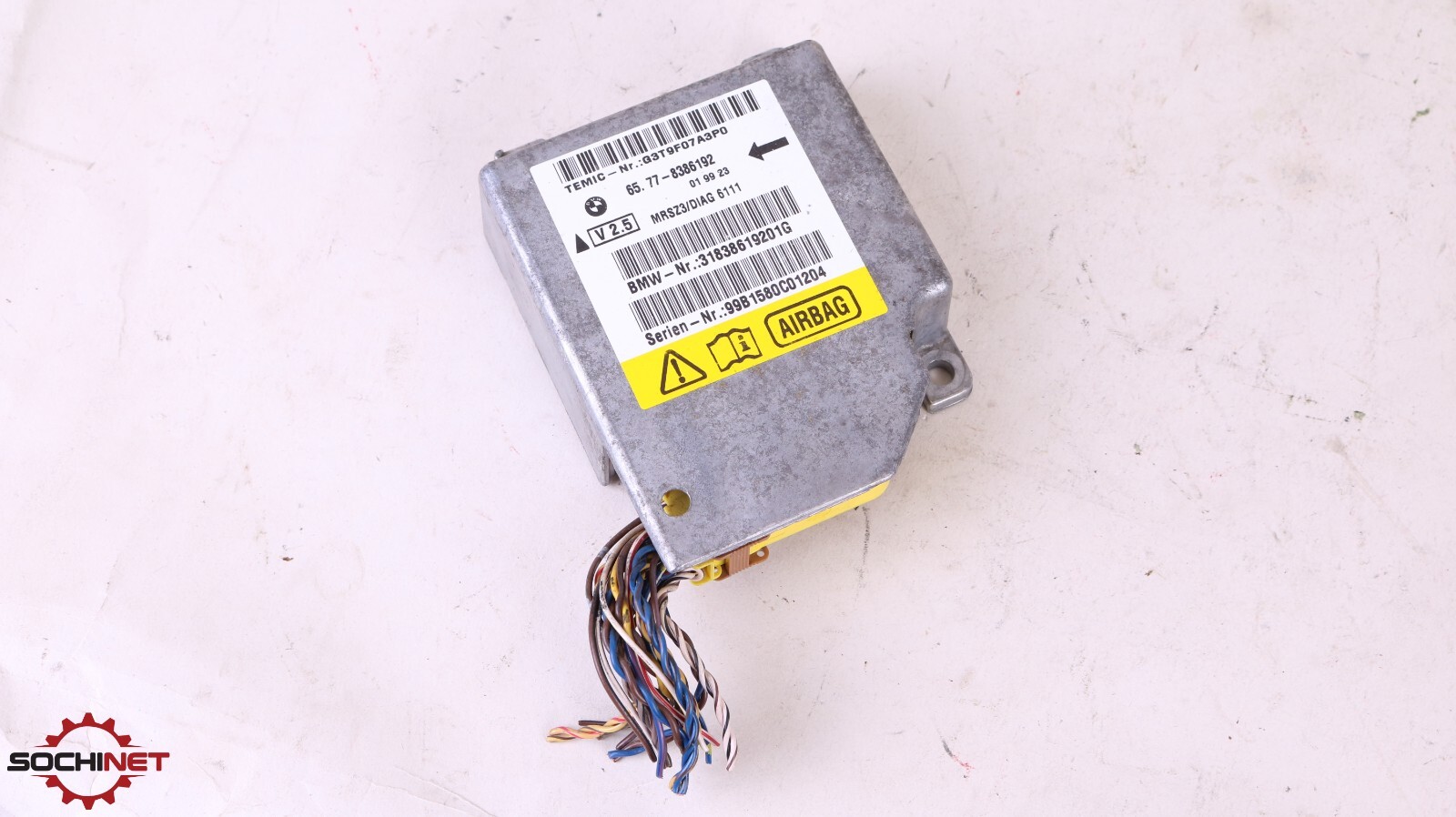 96-02 BMW E36 Z3 Srs Main Crash Safety Sensor Control Module
