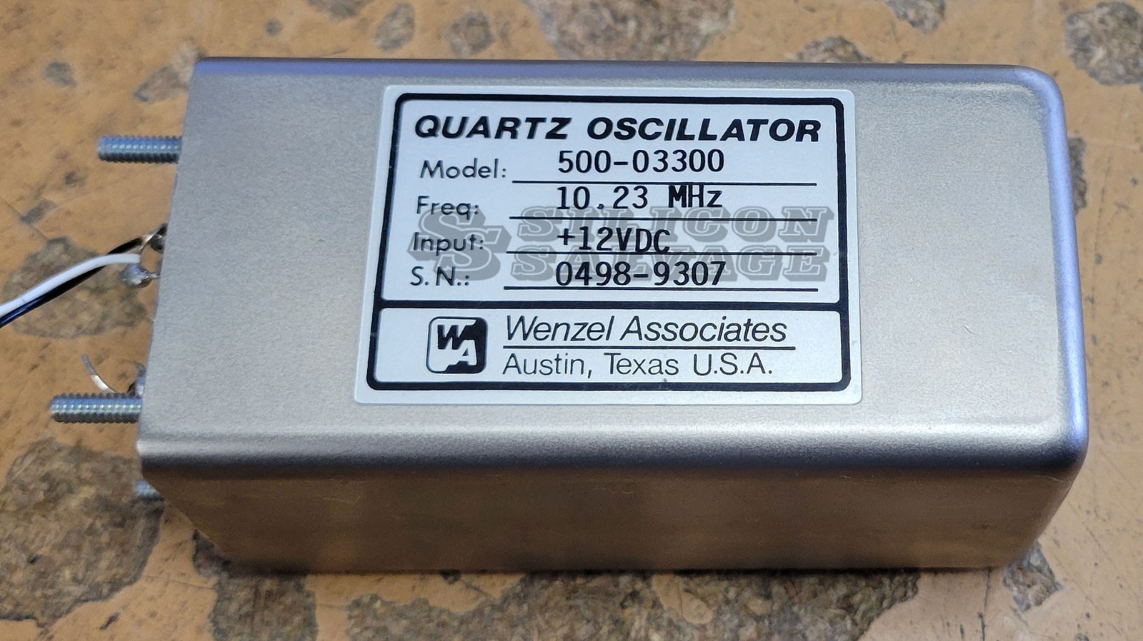 Wenzel 500-03800 10.23MHz +12VDC Quartz Oscillator