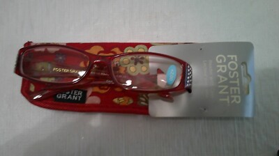 New 2 Pairs Foster Grant Ashley Red Women Reading Glasses +2.00