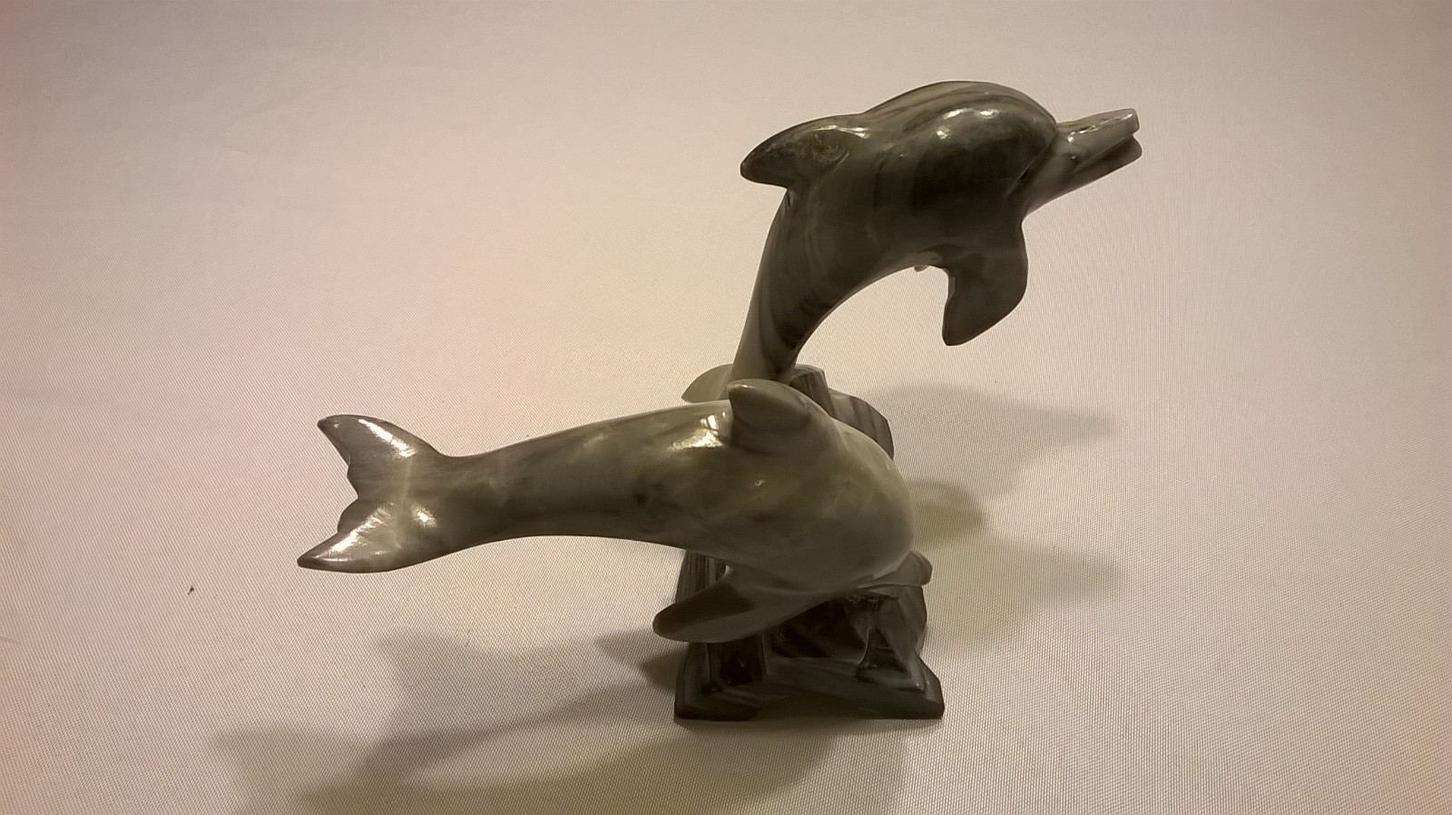 Marble Dolphin Statue 5 1/4