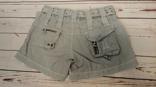 Johnny Was Pete And Greta Linen Gray Cargo Shorts Size 4 Unisex See Description