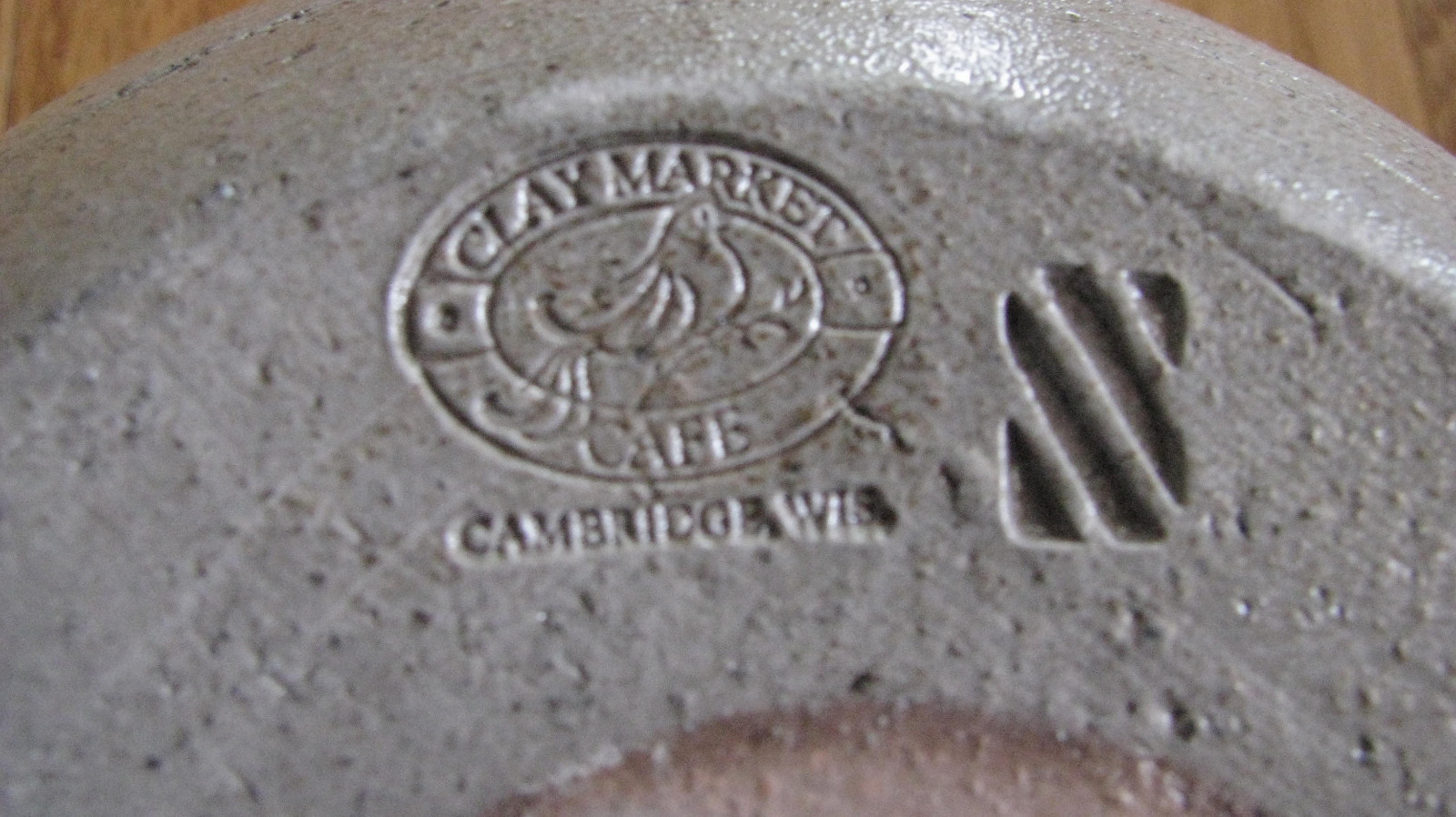 Clay Market Cafe Cambridge Wisconsin Plate and Cup