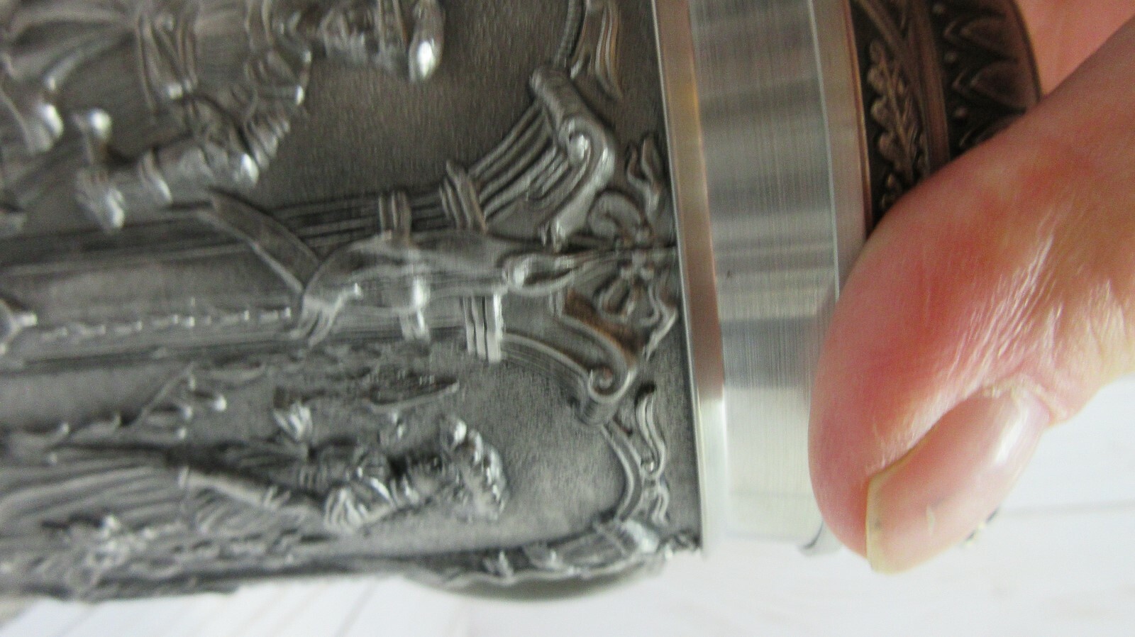 Vintage BMF ZINN Pewter Beer Stein West Germany