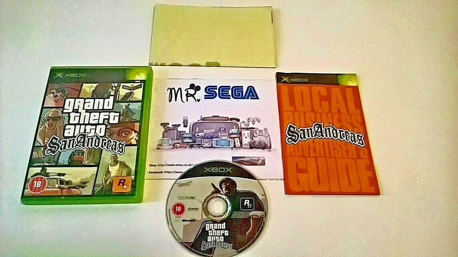 GRAND THEFT AUTO SAN ANDREAS for XBOX 'RARE AND HARD TO FIND