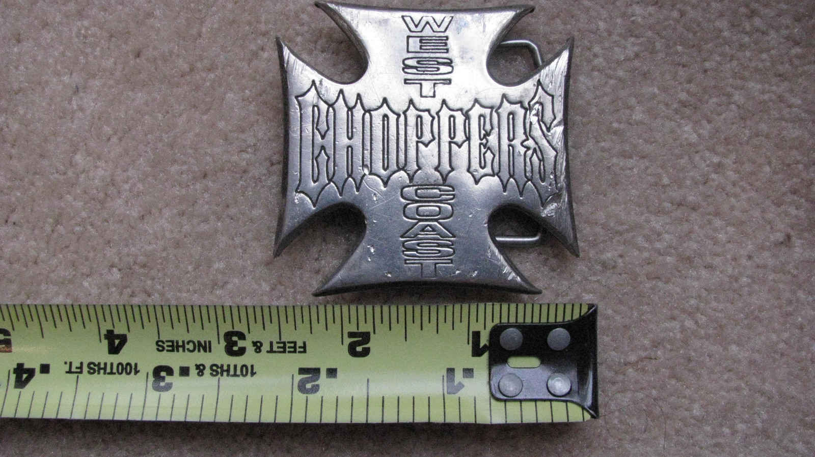 Original West Coast Choppers Metal Belt Buckle 2001 WCC TM