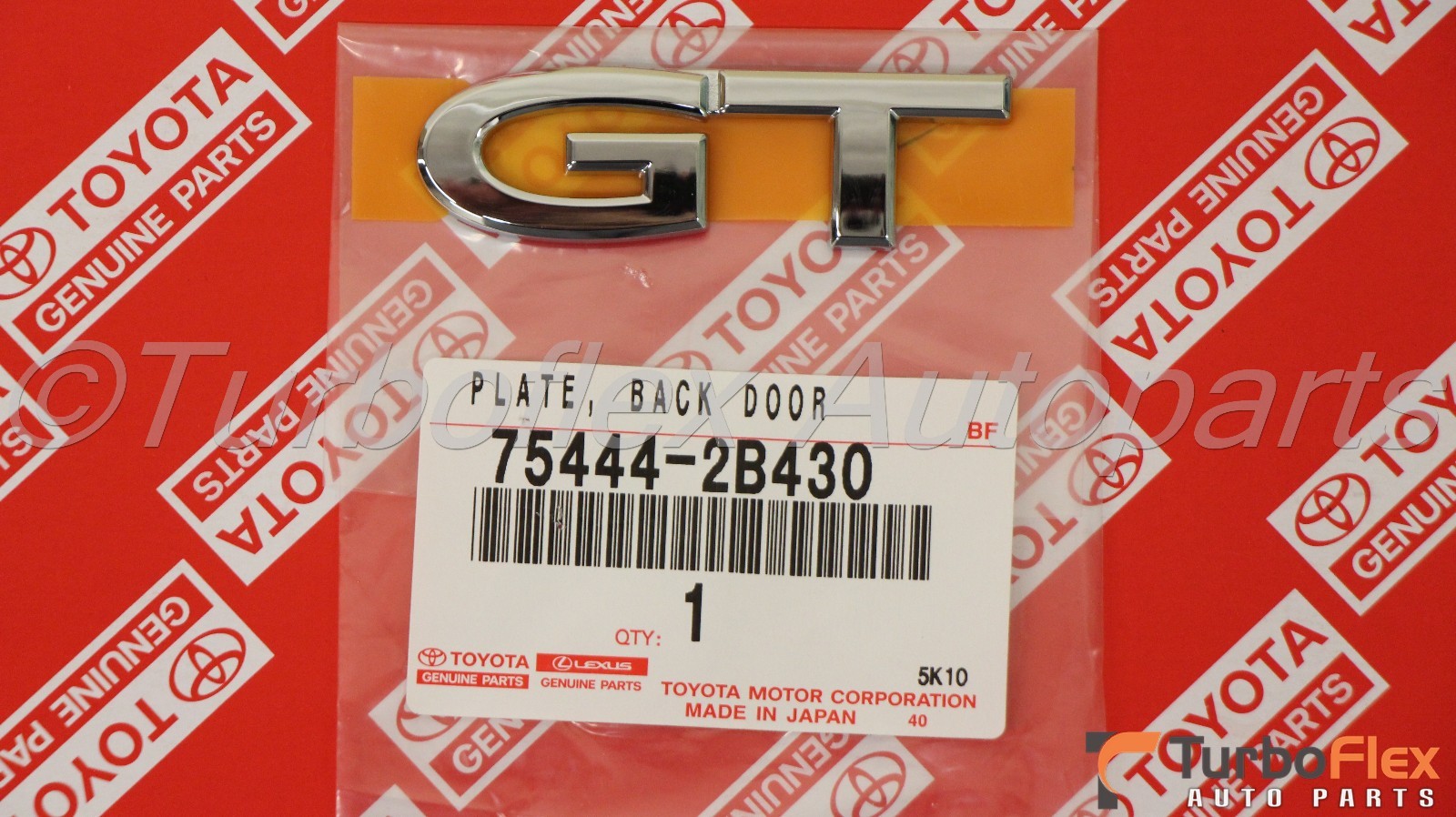 Toyota Celica GT 00-05 Genuine OEM Back Door Name Plate GT