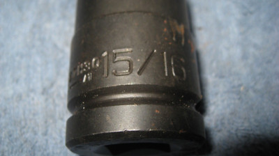 WRIGHT 12pt 15/16'' socket 67H30 new NOS may show slight surface rust storage