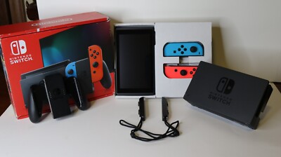 Nintendo Switch 32GB Handheld Console - Neon Red/Neon Blue - No Charger !!!!