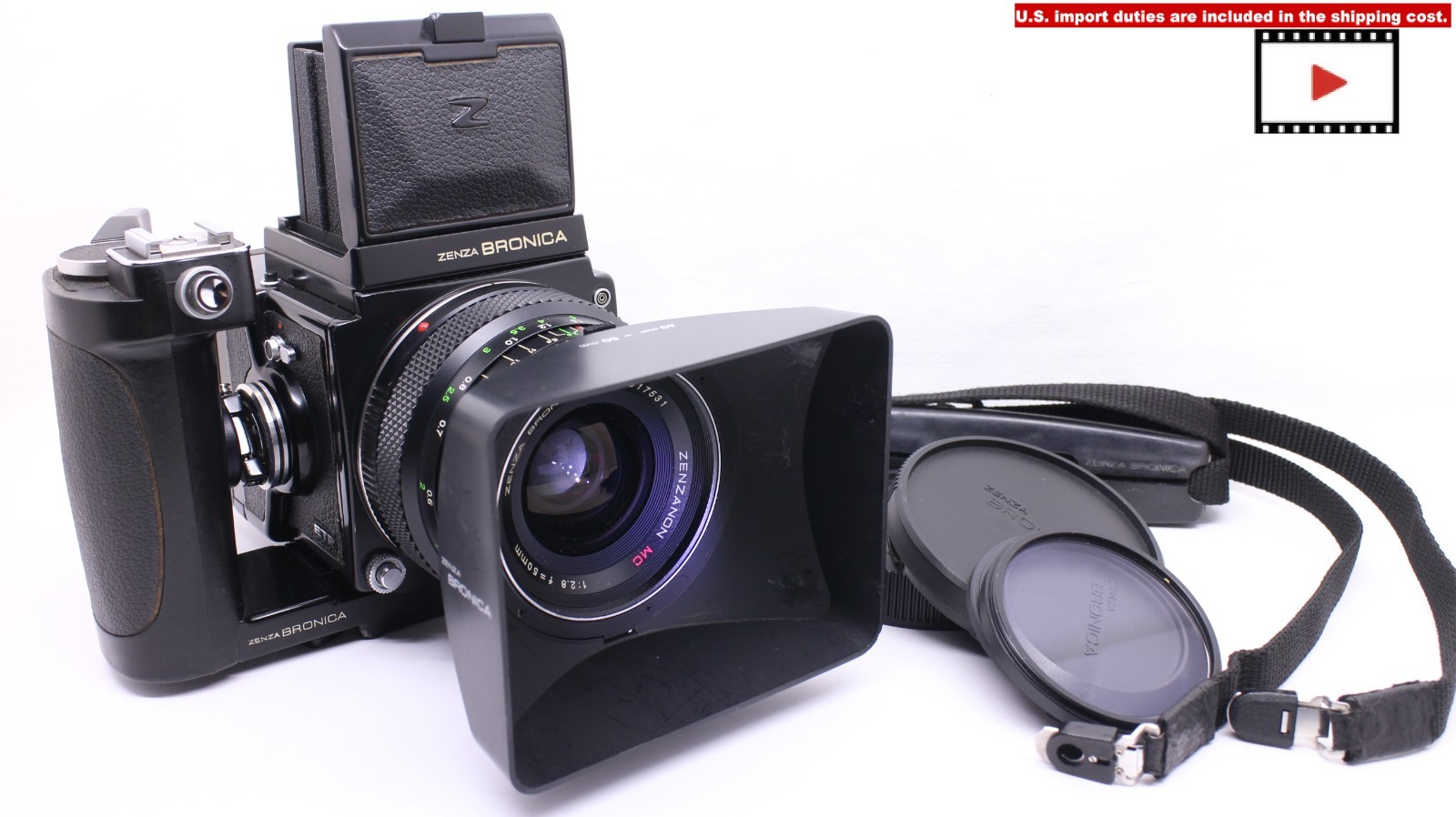 D837-80 ZENZA BRONICA ETR/ZENZANON MC 1:2.8 50mm 中判フィルム