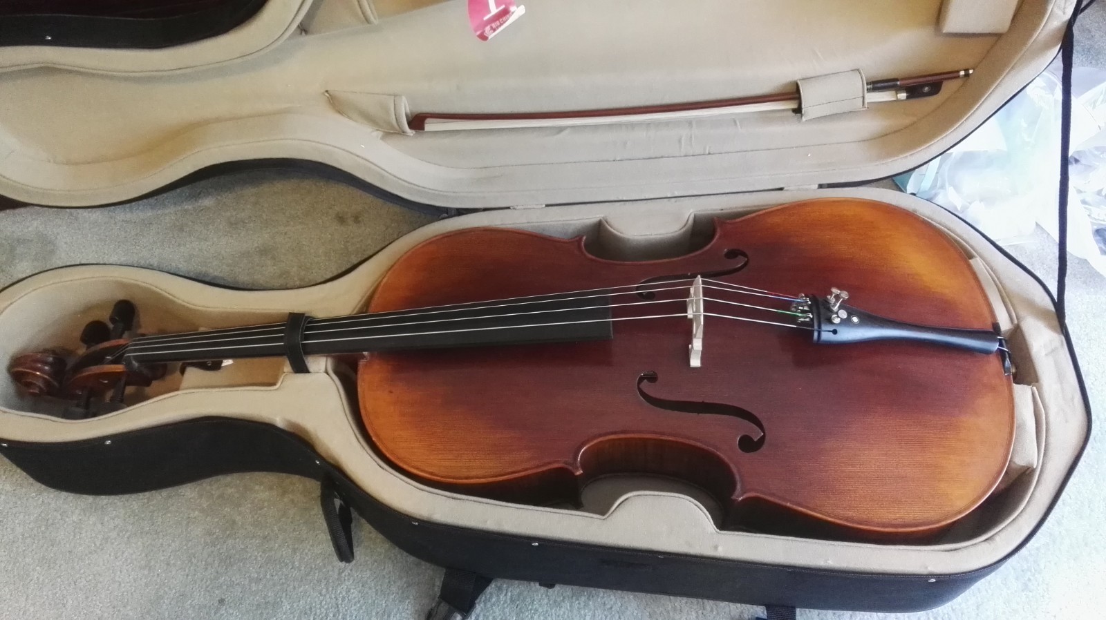 Handmade Professional Master Cello Full Size 4/4 With Bow/Case