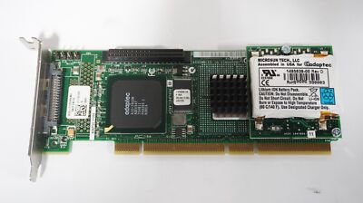 ADAPTEC ULTRA320 SINGLE SCSI CONTROLLER PCI-X CARD ASR-2120S/64MB WITH BATTERY