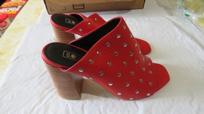 Sol Sana Charlotte Stud Mule Red Stud 39 (US Women's 9)