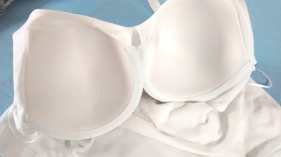 size 34C BALI WHITE padded BRA HALTER TOP FREE SHIPPING small medium summer