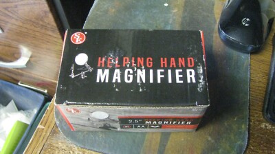 helping hands magnifier, soldering stand, fly tying, jewelry work, new, free shi
