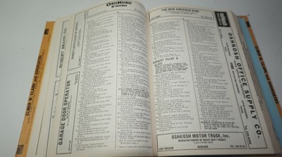 VTG 1966 Wrights Oshkosh Wisconsin WI City Directory Book Advertising Historical