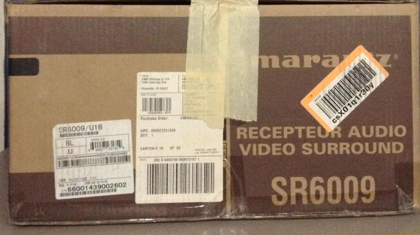 Marantz SR 6009 7.2 Channel 110 Watt Receiver A/V Surround,Bluetooth,Wi-Fi Amp