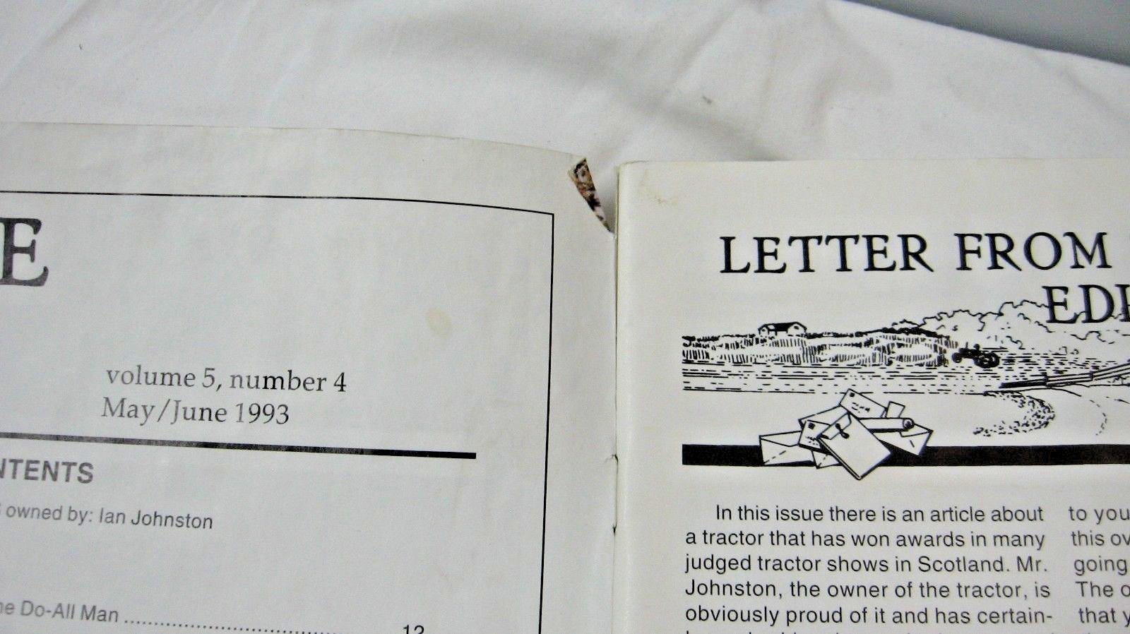 Antique Power Magazine  May June 1993 Number 4 Tractor Farm Implement