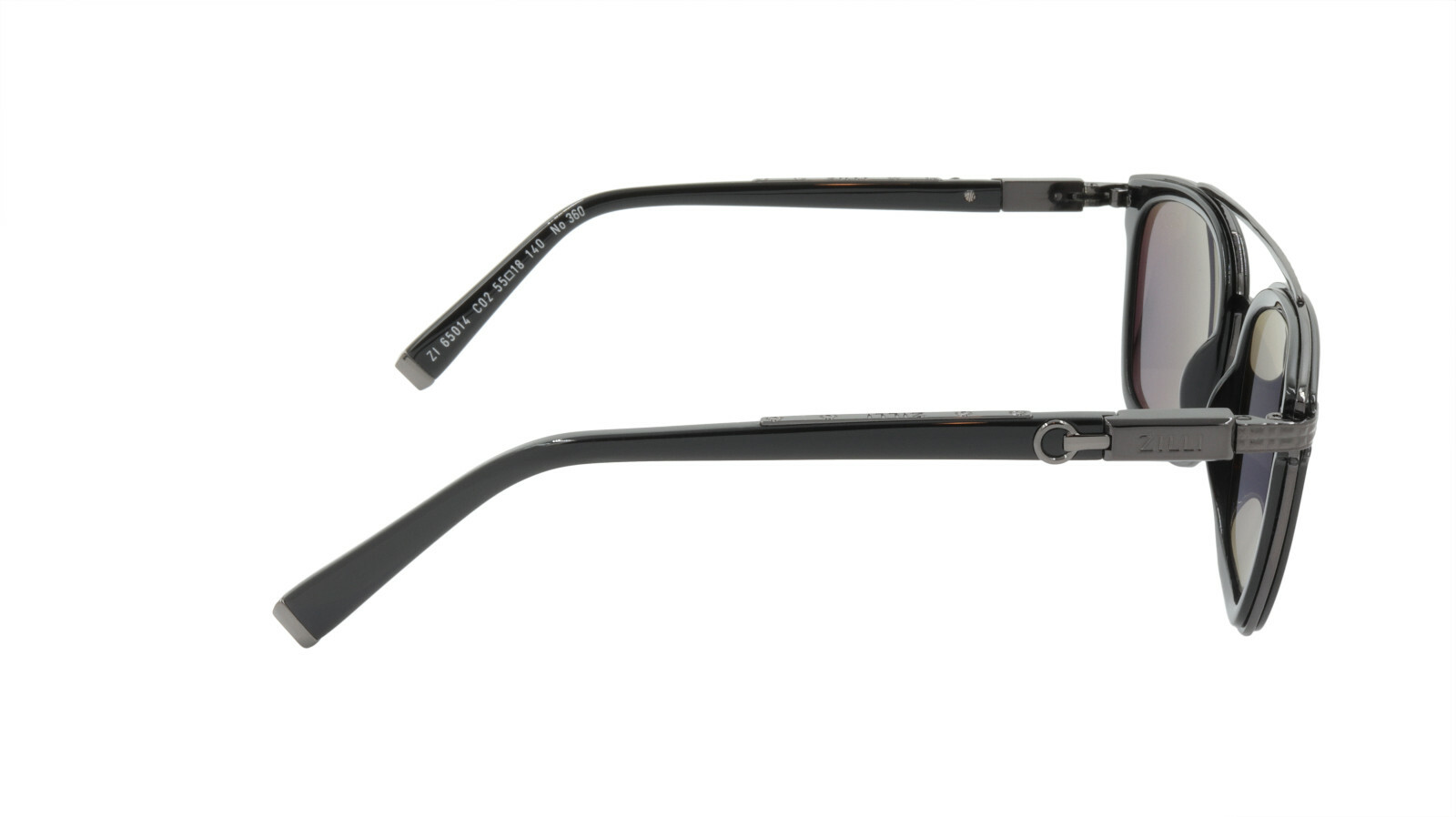 Pre-owned Zilli Sunglasses Titanium Acetate Polarized France Handmade Zi 65014 C02 In Gray