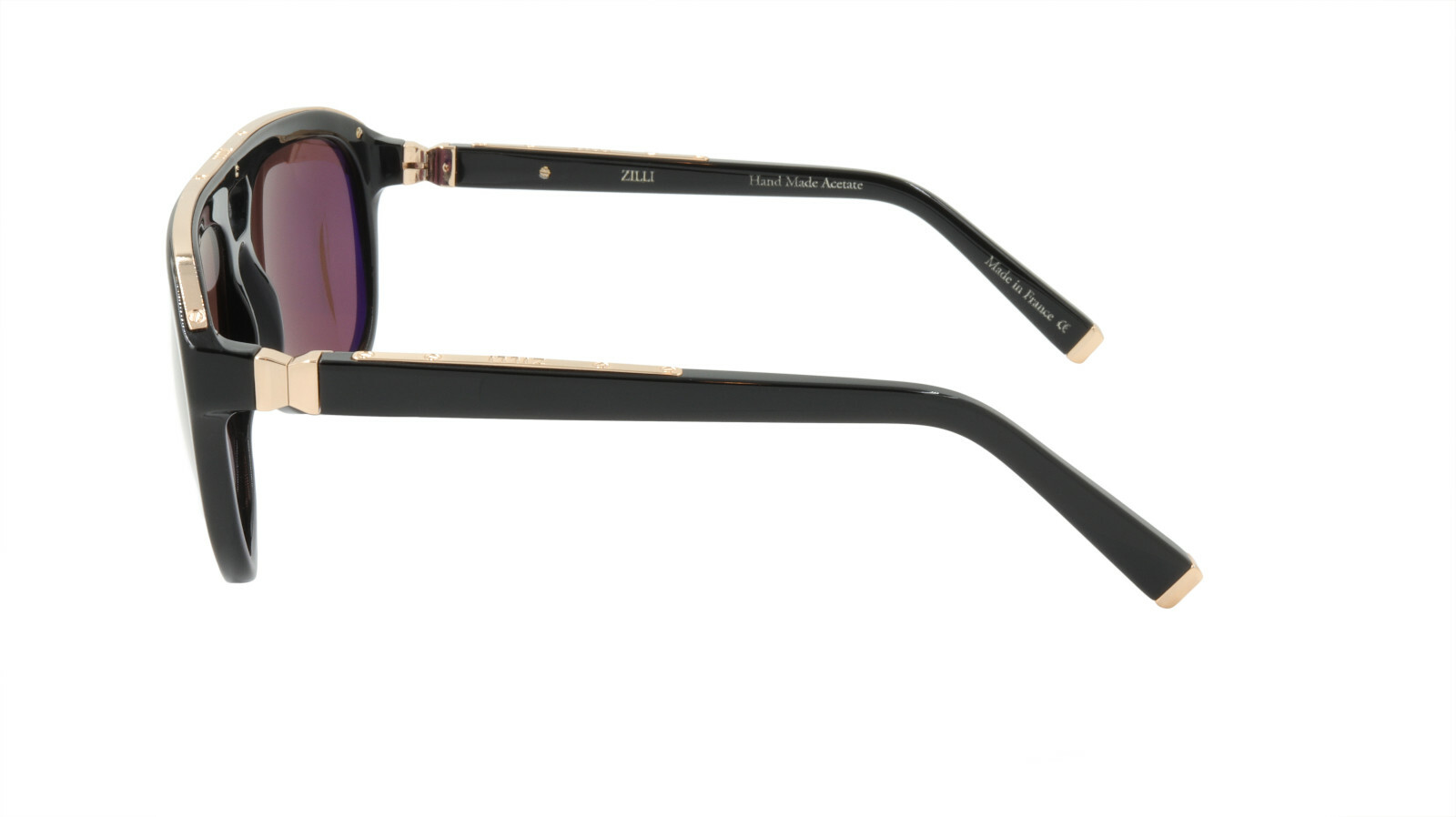 Pre-owned Zilli Sunglasses Titanium Acetate Polarized France Handmade Zi 65005 C04 In Gold