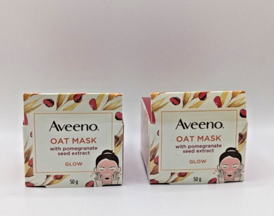 2 Aveeno Oat  Mask With Pomergranate Seed Extract NEW (Pack of 2 )