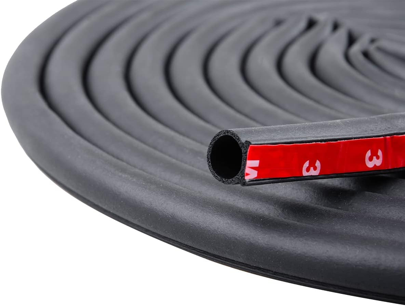 19.7 Feet Long Weather Stripping Seal Strip for Doors/Windows, Self-Adhesive Bac