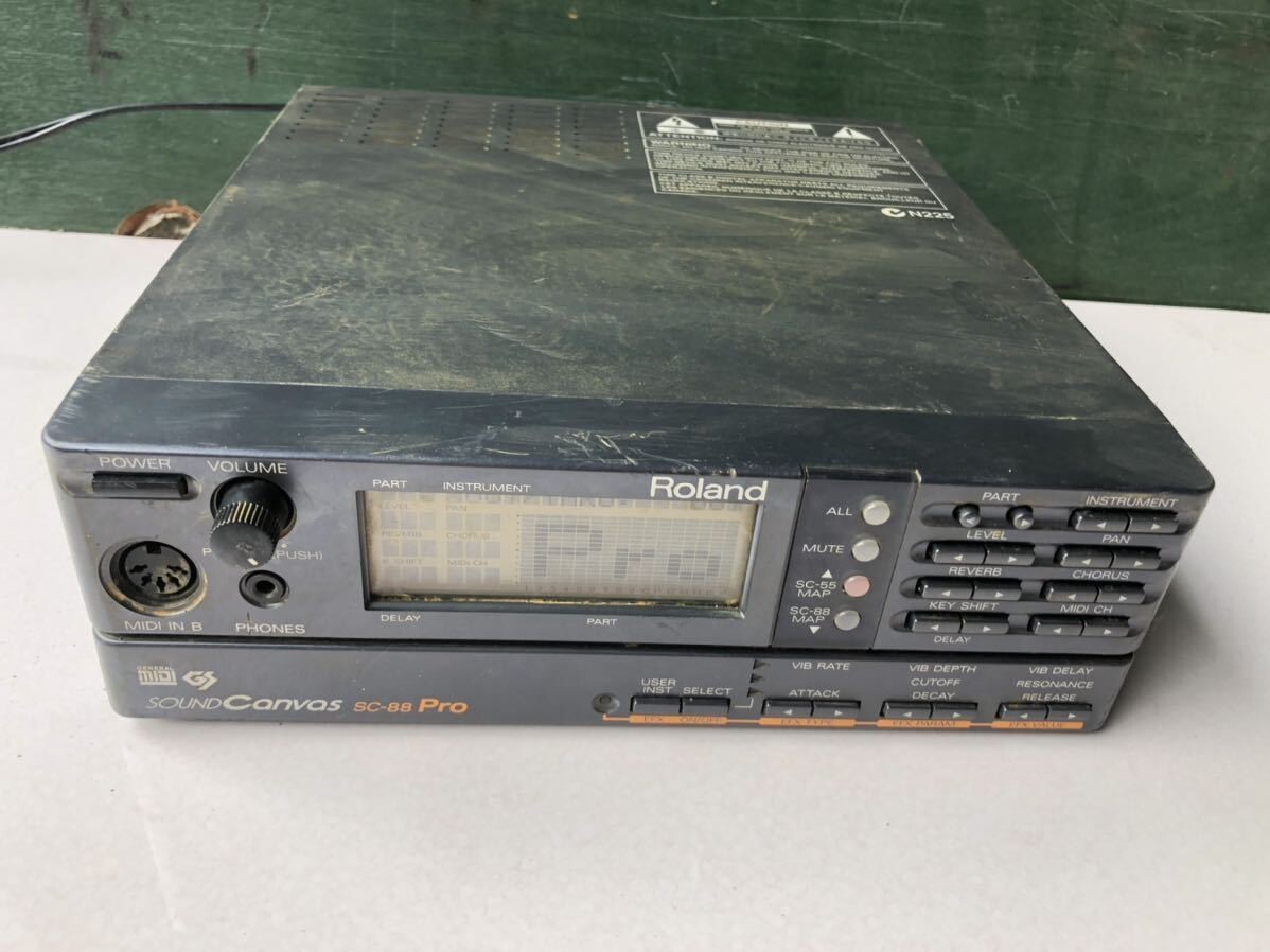 Roland SC-88Pro SOUND CANVAS Sound Module Power confirmation Japan