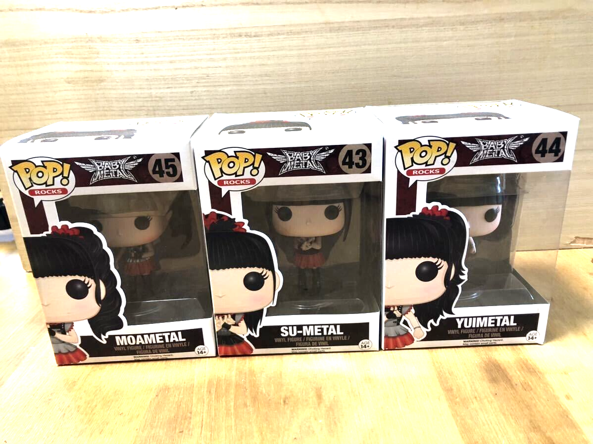 BABYMETAL FUNKO POP! ROCKS Set of 3 #43 SU #44 YUI #45 MOA