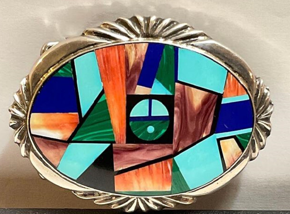 World Renowned Navajo Artist Frank Yellowhorse Silver Belt