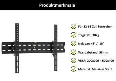 TV Fernseher Wandhalterung A52 für SAMSUNG 50 Zoll UE50NU7090 UE50RU7419UXZG