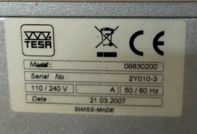 TESA-VISIO 300 Visual Measuring Machine .0001mm Travel 300 x 200 x 150mm 120VAC