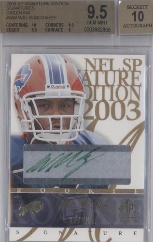 2003 SP Signature Edition Willis McGahee #WM
