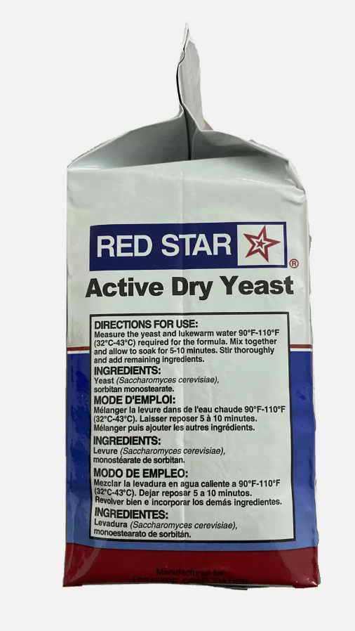 Red Star Active Dry Yeast- (2 lbs / 32oz) 2PACK