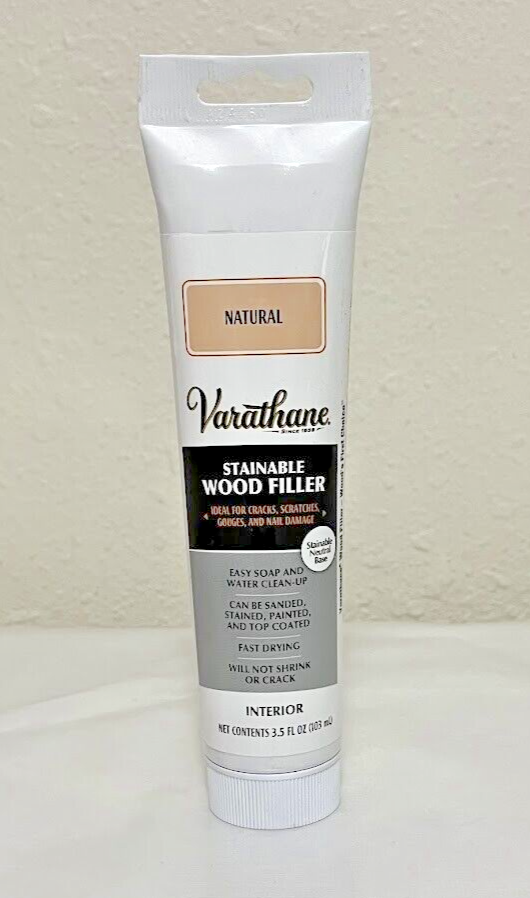Varathane Stainable Wood Filler Natural 3.5 oz Rust-Oleum Stain Paintable
