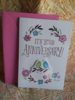 Hallmark Card Anniversary Filled With Wishes Made For Two Congratulations
