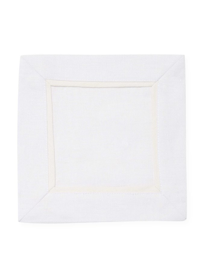 $65 Ralph Lauren Set of 4 Palmer Cocktail Napkins New in Gift Box 100% Linen