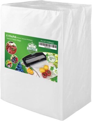  100 Quart 8X12 Vacuum Food Sealer Bags with BPA Free and Heavy Duty,Co