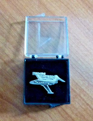FAA CERTIFIED ECLIPSE 500 AIRPLANE PLANE TIE TACK PIN VINTAGE IN BOX