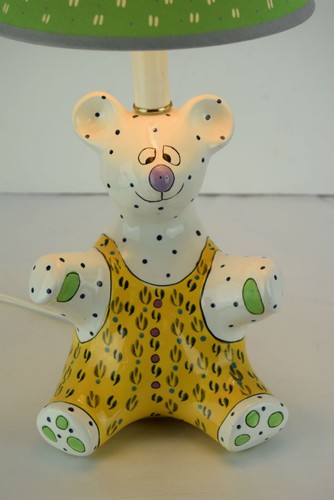 GANZ Theodore Bear Ceramic Nursery Lamp